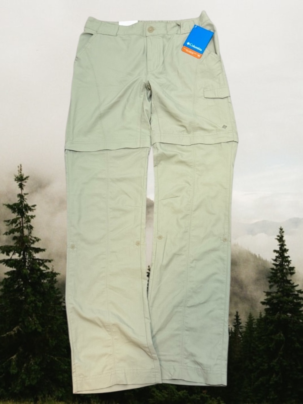 COLUMBIA Relaxed Fit Omni Shade/Wick Convertible "Psych To Hike" Pants 6 NWT
